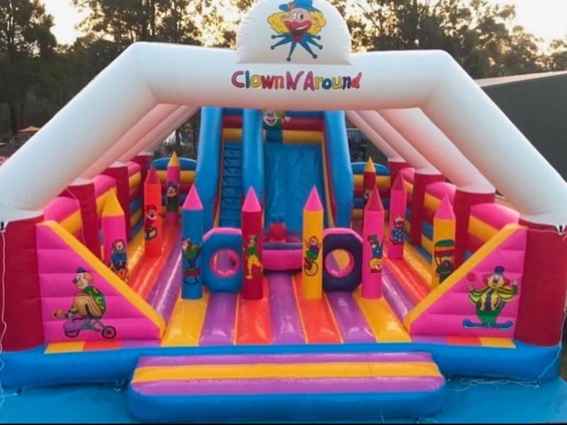 Clown N Around jumping castle and slide
