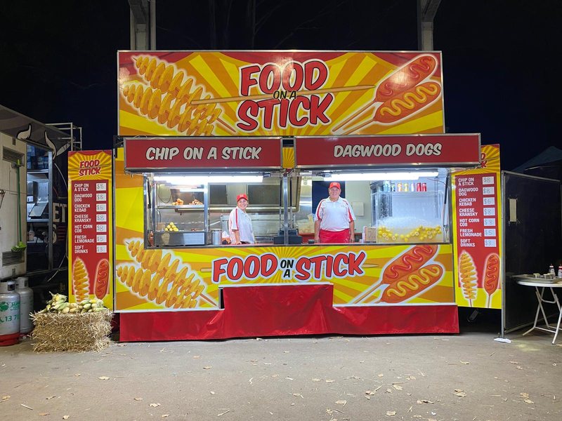 Food on a stick van